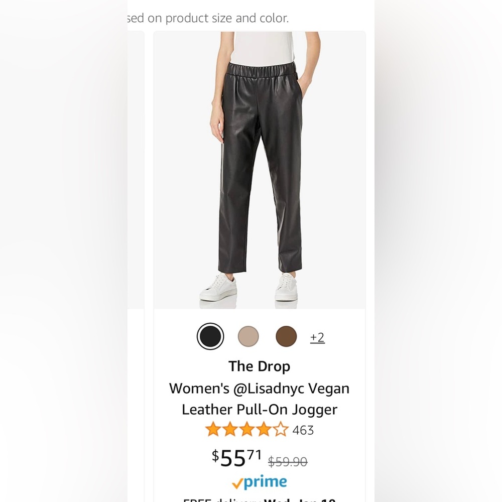 Faux leather Balck Pants size Xl